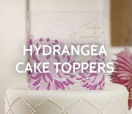 Hydrangea Cake Toppers