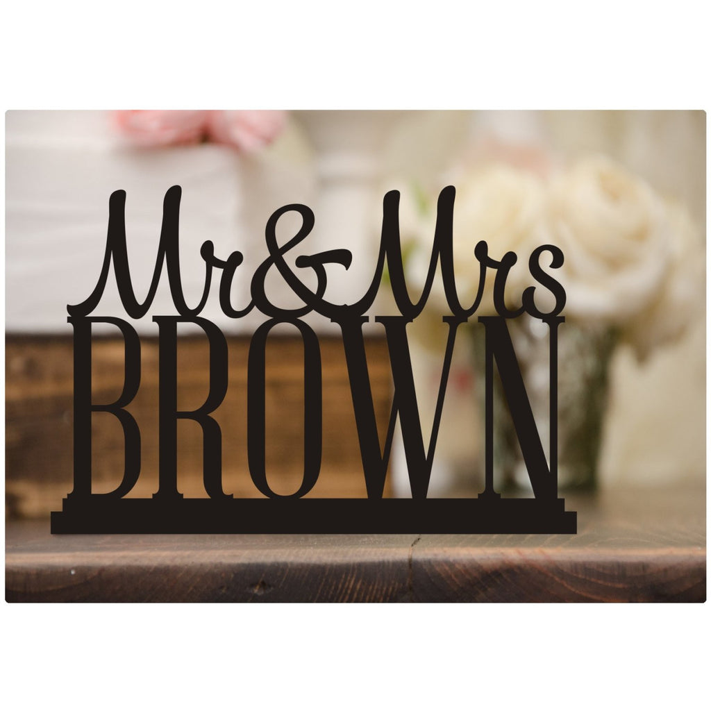 Stir Wedding Table Sign with Your Last Name - Wedding Cake Table Stir - Wedding Collectibles
