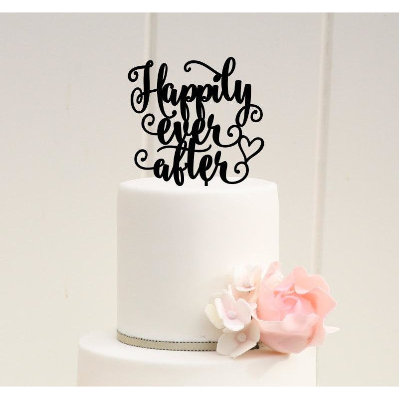 Happily Ever After Wedding Cake Topper - Wedding Collectibles