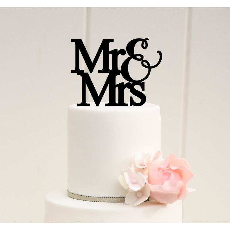 Mr & Mrs Wedding Cake Topper - Custom Made Cake Topper - Wedding Collectibles