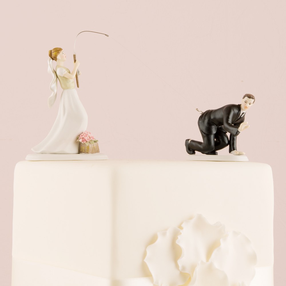 Gone Fishing Mix & Match Cake Toppers (Caucasian) - Wedding Collectibles