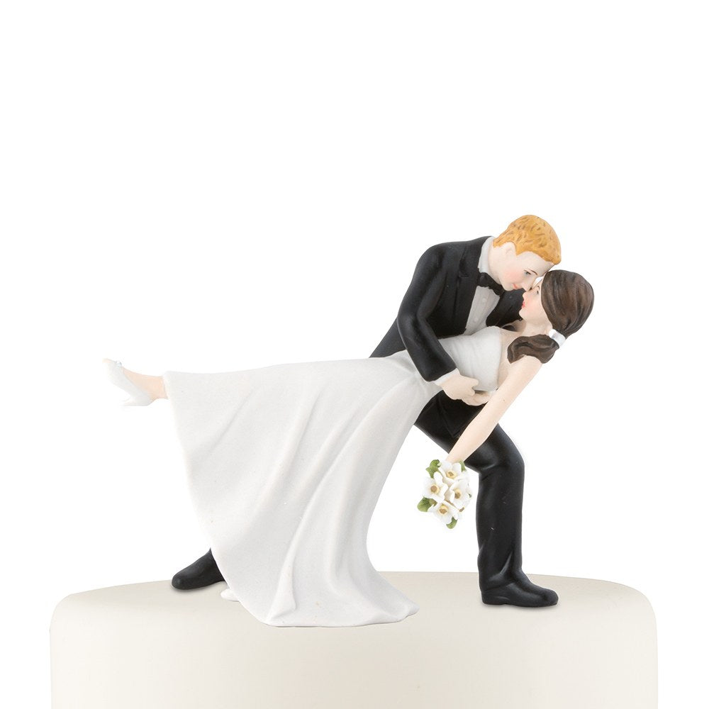 "A Romantic Dip" Dancing Bride and Groom Couple Figurine - Wedding Collectibles