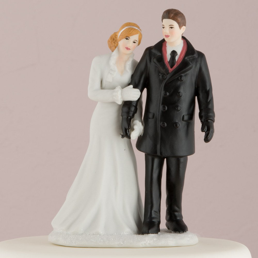 Winter Wonderland Wedding Couple Figurine - Wedding Collectibles