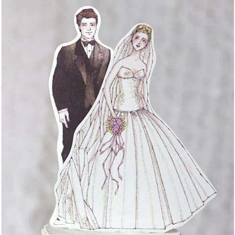 Ballroom Beauty Paper Doll Mix and Match Bride and Groom - Wedding Collectibles
