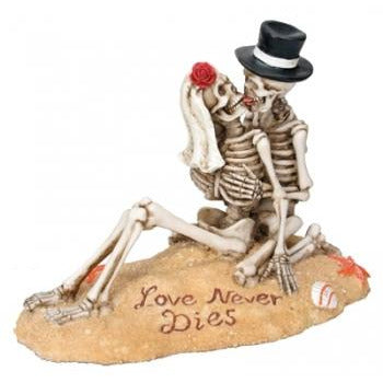 Beach Lovers Skeleton Wedding Cake Topper - Wedding Collectibles
