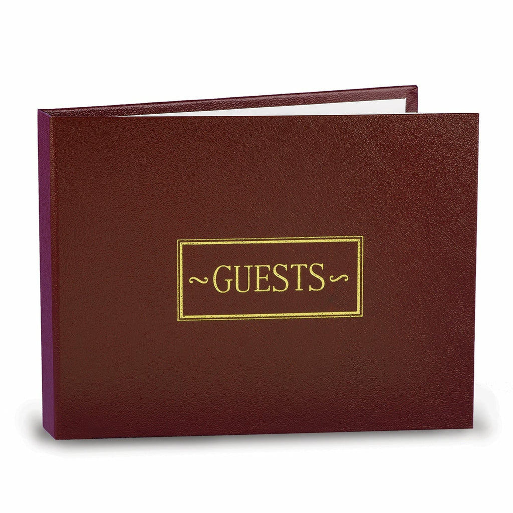 Burgundy Small Guest Book - Wedding Collectibles