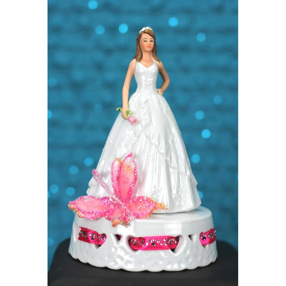 Butterfly Princess Quinceaera Cake Topper Wedding Collectibles
