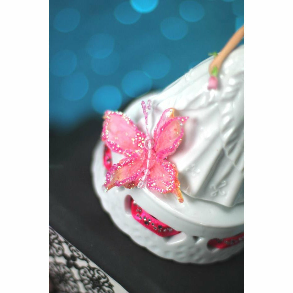 Butterfly Princess Quinceañera Cake Topper - CUSTOM COLORS! - Wedding Collectibles