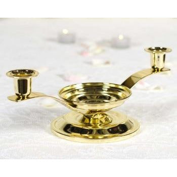Candle Holder (Gold or Silver) for Unity and Tapers - Wedding Collectibles