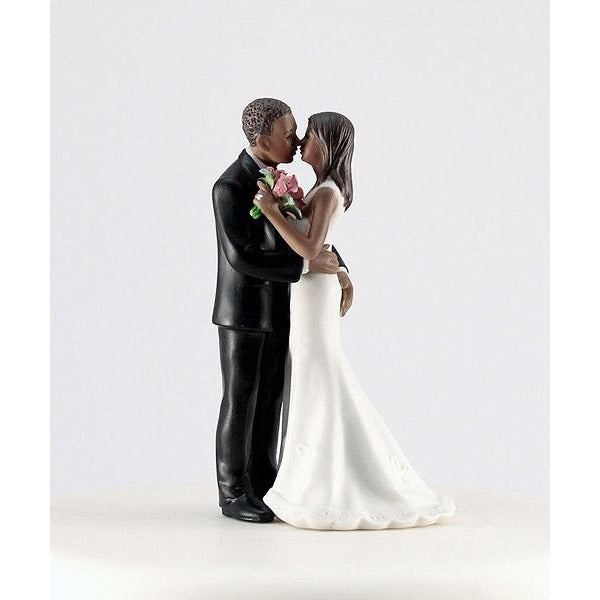 Cheeky Couple Figurine "My Main Squeeze" -dark skin tone - Wedding Collectibles