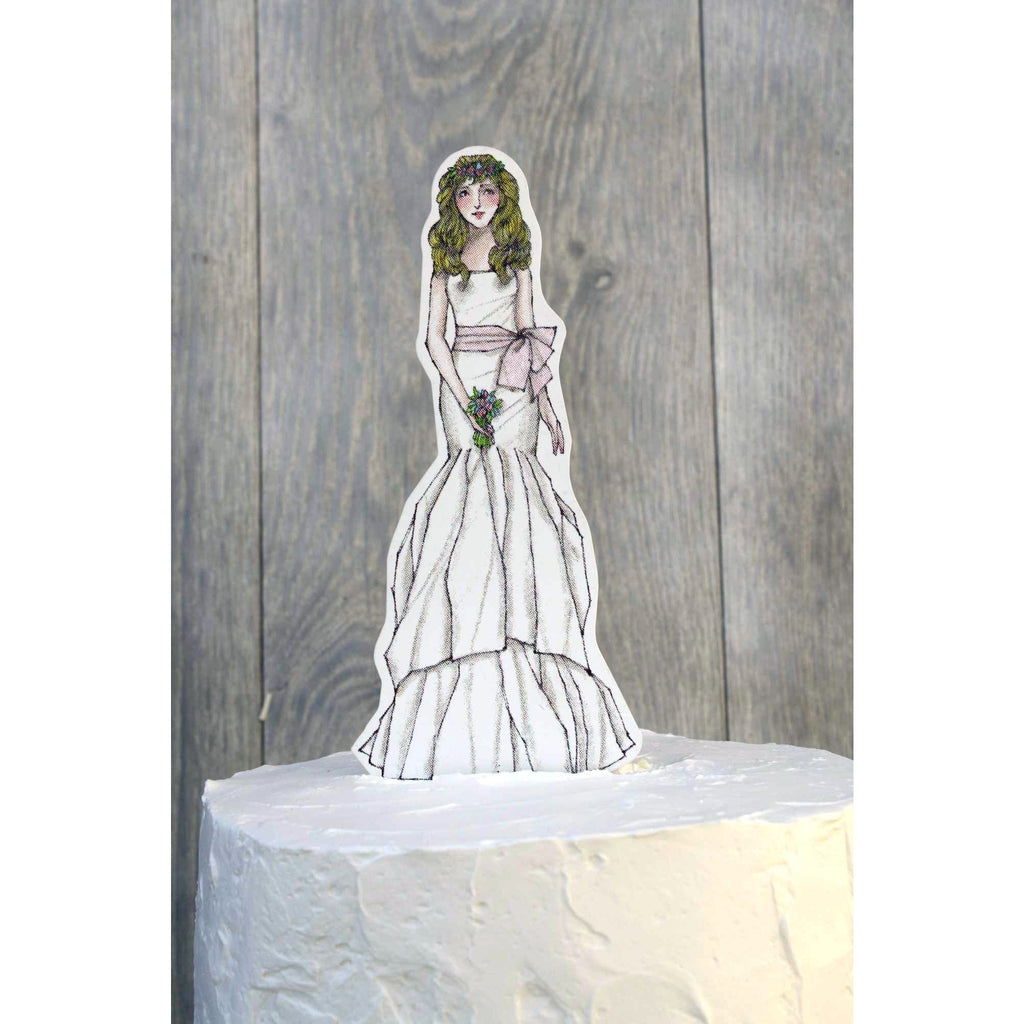 Bohemian Bride Paper Doll Mix and Match - Wedding Collectibles