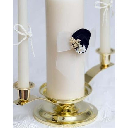 Cowboy Hat Western Unity Candle Set - Wedding Collectibles