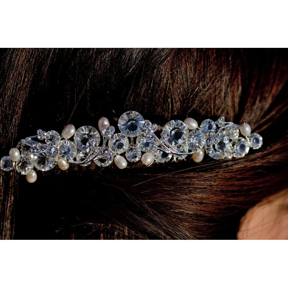 Crystal Floret Wedding Hair Comb - Wedding Collectibles
