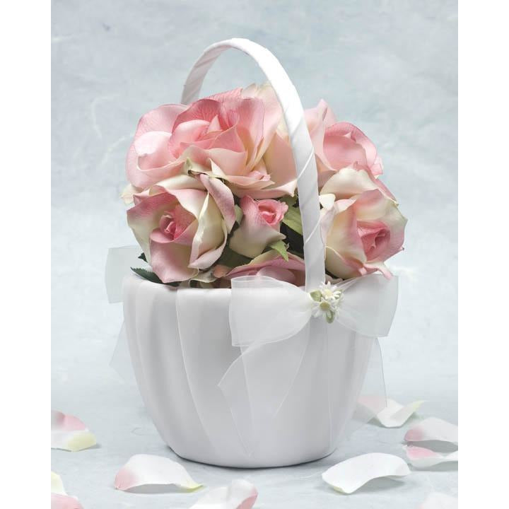 Daisy Bouquet Wedding Flowergirl Basket - Wedding Collectibles