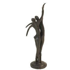 Dancing Love Cast Bronze Sculpture Cakeside Figurine - Wedding Collectibles