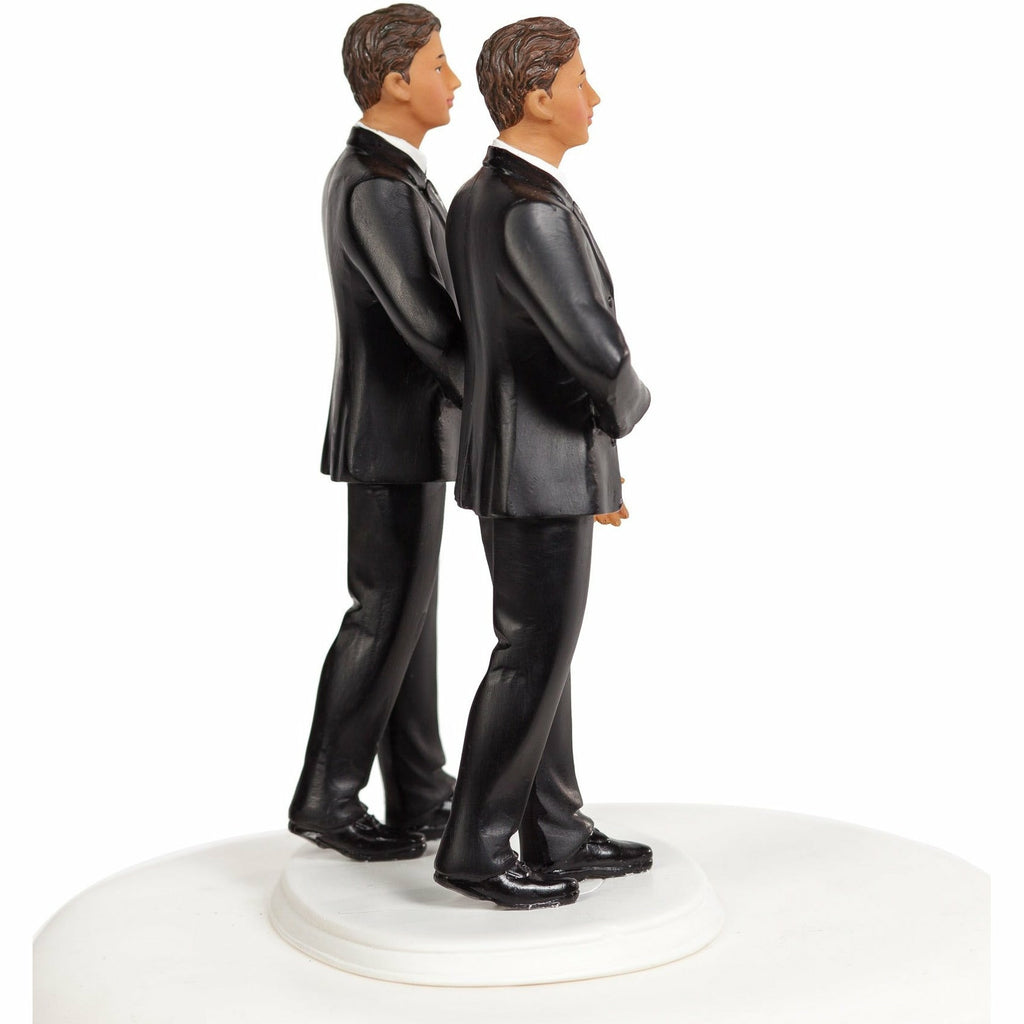 Dark Skin Gay Wedding Cake Topper - Wedding Collectibles