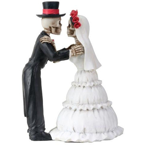 Day of the Dead Embracing Skulls Wedding Cake Topper - Wedding Collectibles