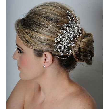 Dazzling Swarovski Crystal Bridal Comb- Royal Collection - Wedding Collectibles