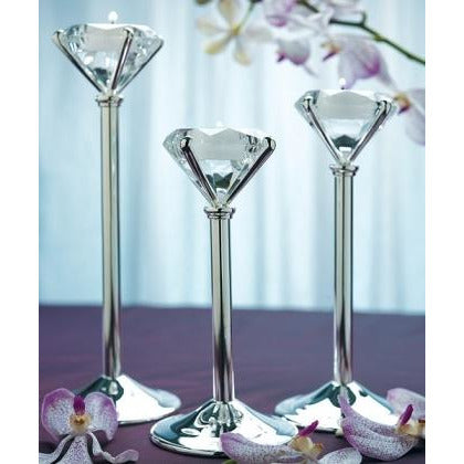 Diamond Shaped Tealight Holders - Wedding Collectibles