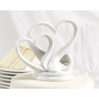 Double Heart Cake Top - Wedding Collectibles