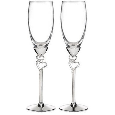Entwined Hearts Flutes - Wedding Collectibles