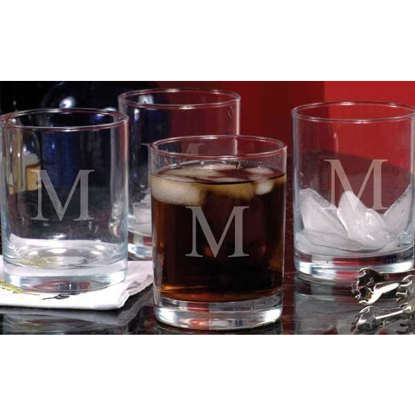 Etched Drinking Glasses (Set of 4) - Wedding Collectibles