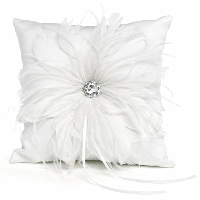 Feathered Flair Pillow - Wedding Collectibles