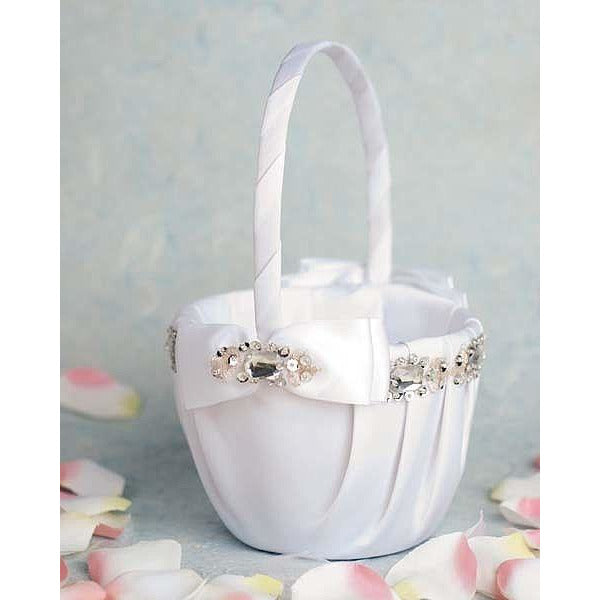 Glam Wedding Flowergirl Basket - Wedding Collectibles