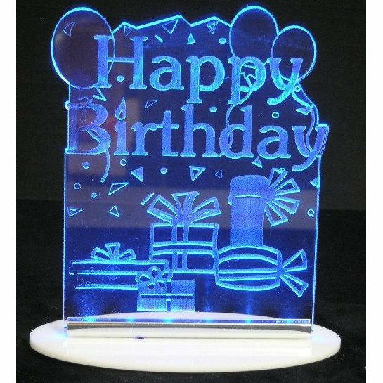 Happy BirthdayIII Light-Up Cake or Table Topper - Wedding Collectibles