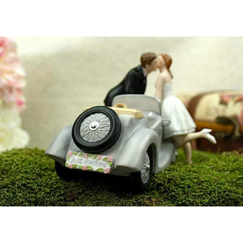 "I'll Love U 4 EVER" Car Wedding Cake Topper - Wedding Collectibles