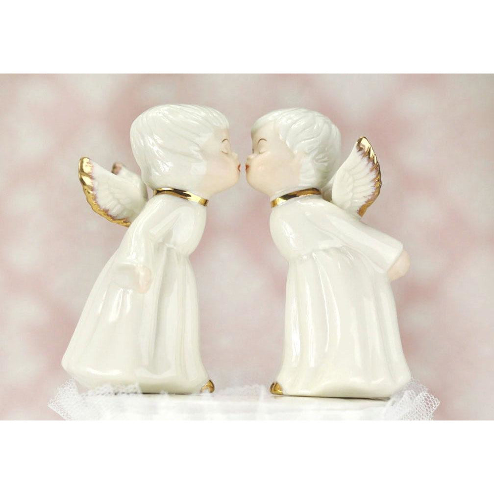 Kissing Cherub Wedding Angels - Wedding Collectibles