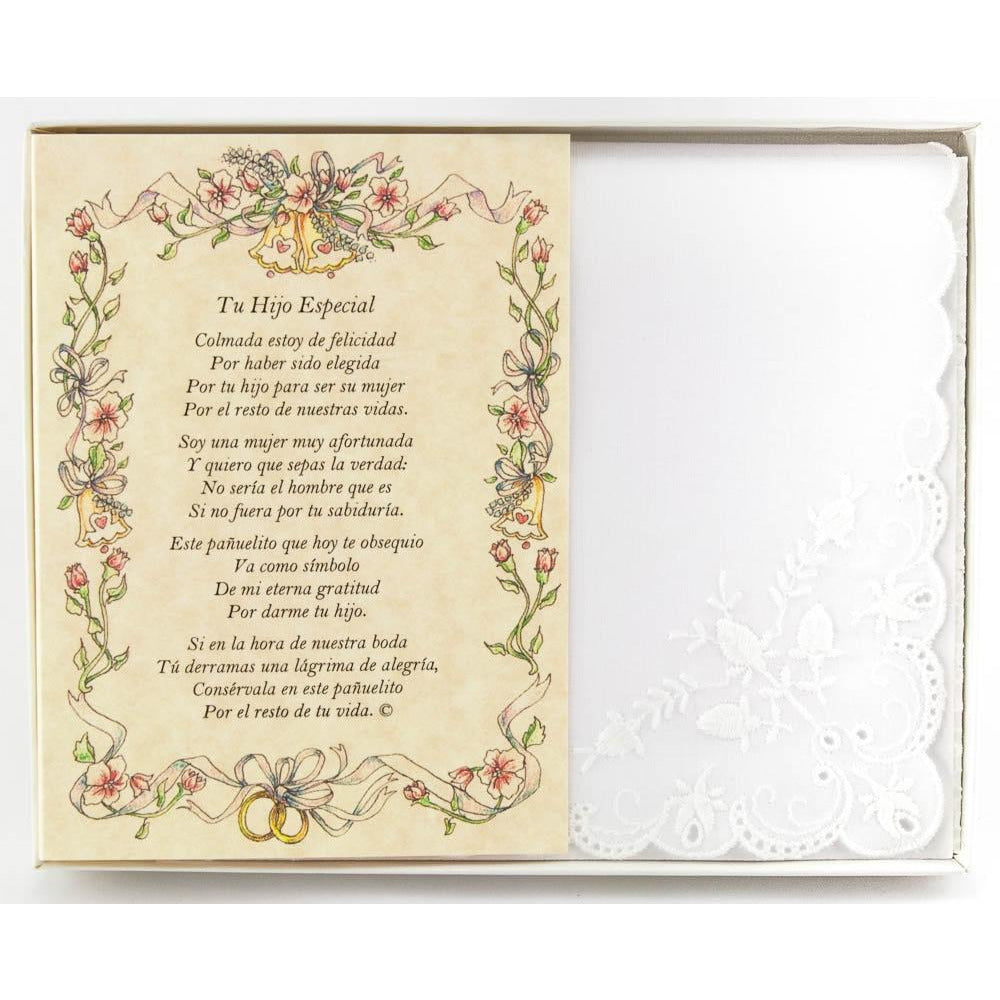 Personalized La Madre del Novio Wedding Handkerchief - Wedding Collectibles
