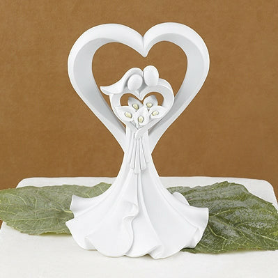 "Love's Embrace" Cake Top - Wedding Collectibles