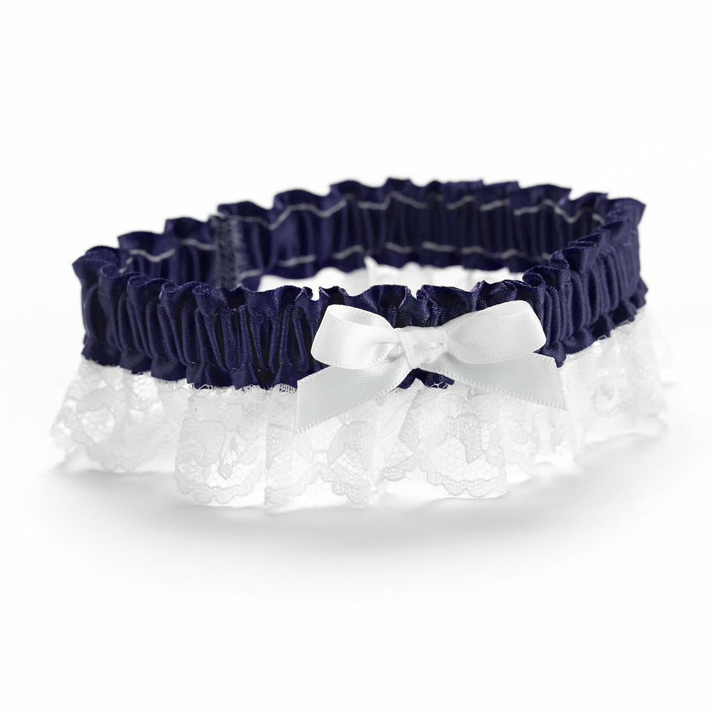Midnight Ribbon & Lace Garter - Wedding Collectibles