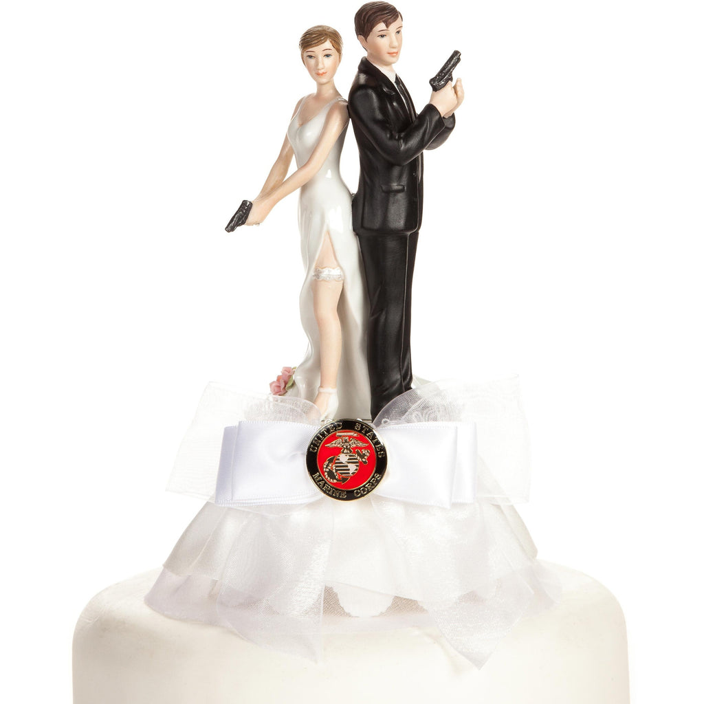 Military Super Sexy Spy Guns Cake Topper- Air Force - Navy - Army - Marines - Wedding Collectibles