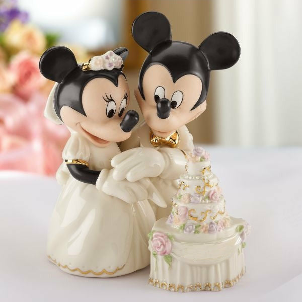 Minnie's Dream Wedding Cake Disney Wedding Cake Topper Figurine - Lenox - Wedding Collectibles