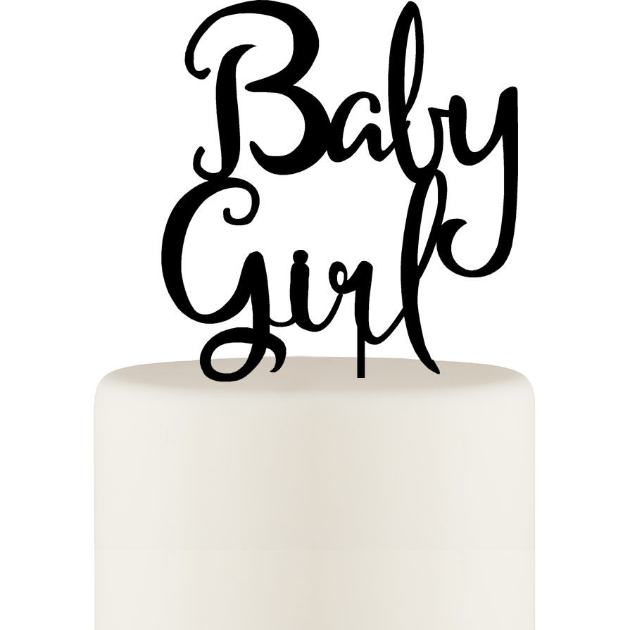 Baby Girl Baby Shower Cake Topper - Wedding Collectibles