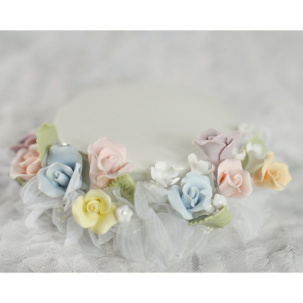 Pastel Rose  DIY Cake Topper Base - Wedding Collectibles