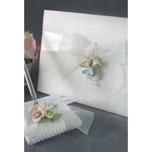 Pastel Rose Wedding Guestbook and Pen Set - Wedding Collectibles