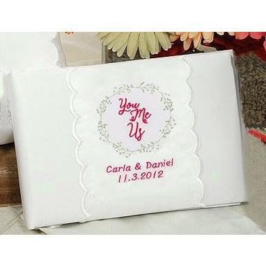 Personalized You, Me, Us Wedding Guestbook - Wedding Collectibles