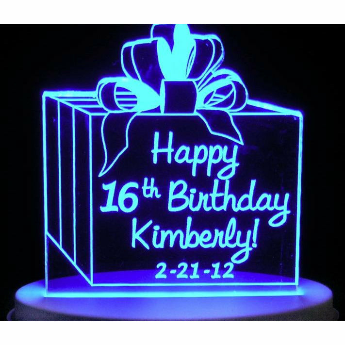 Present Sweet 16/15 Light-Up Caketopper - Wedding Collectibles