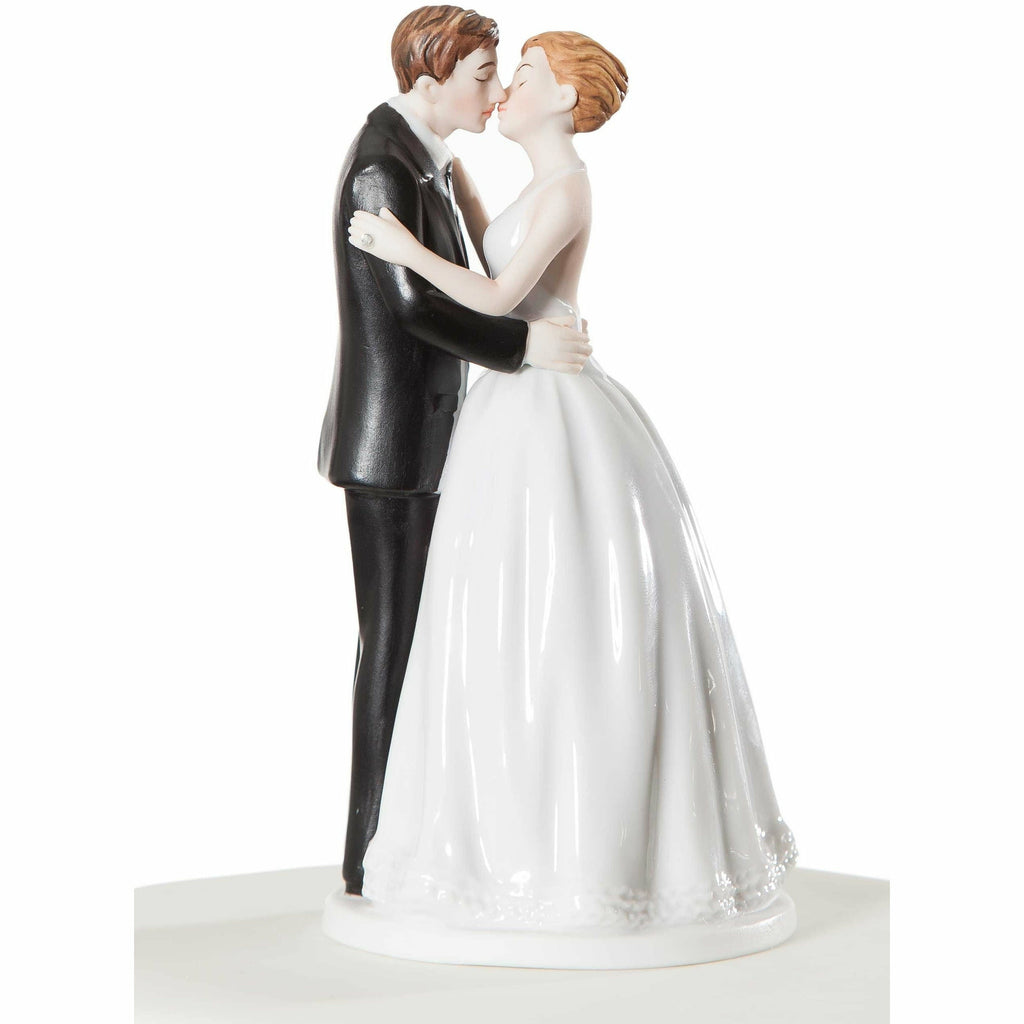 "Romance" Kissing Couple Wedding Cake Topper Figurine - Wedding Collectibles