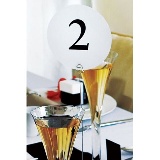 Round Table Number Cards - Wedding Collectibles