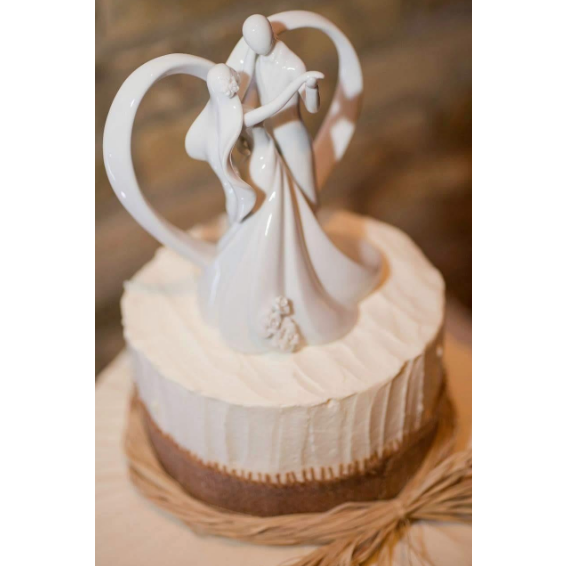 Stylized Dancing Wedding Cake Topper - Wedding Collectibles