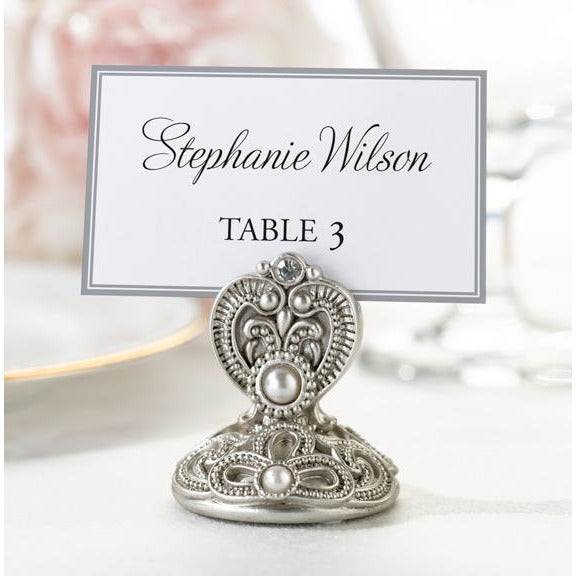 Jeweled Place Card Holders (Set of 4) - Wedding Collectibles
