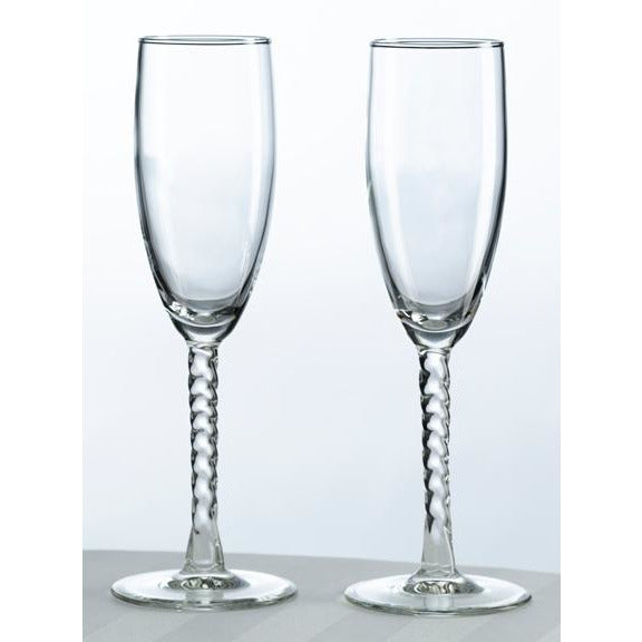 Heart Monogram Toasting Glasses (Set of Two) - Wedding Collectibles