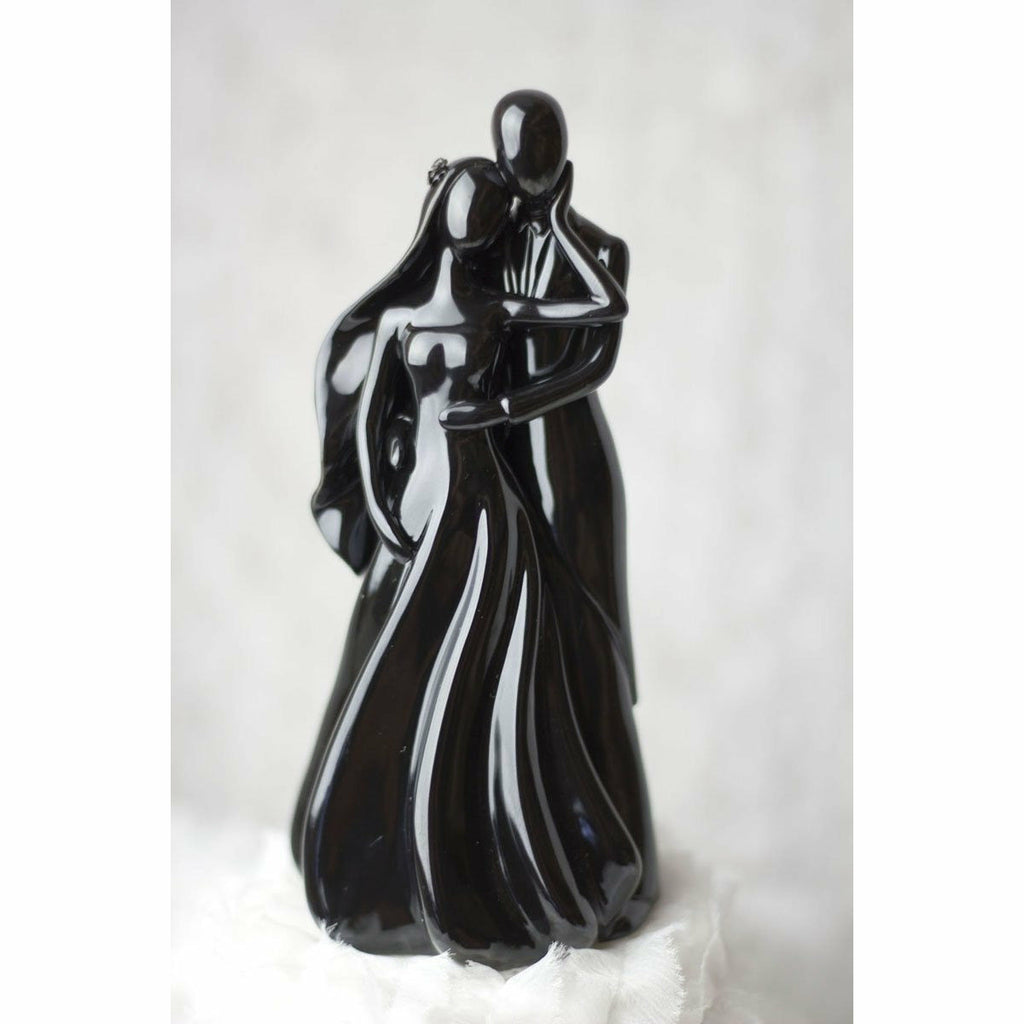 Silhouette of Love Cake Topper Figurine (Black) - Wedding Collectibles