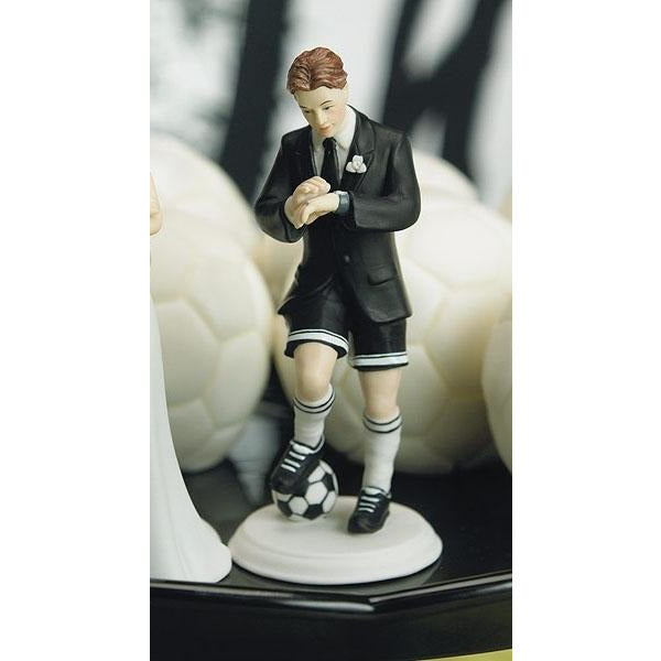 Soccer Player Groom Mix & Match Cake Topper - Wedding Collectibles