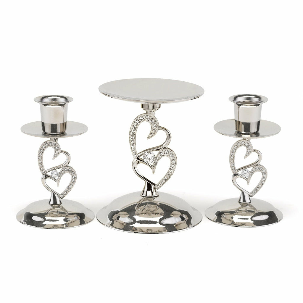 Sparkling Love Candle Stand Set - Wedding Collectibles