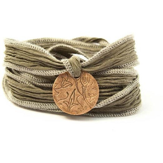 Sparrow Medallion Jewelry,Silk Wrap Bracelet - Wedding Collectibles